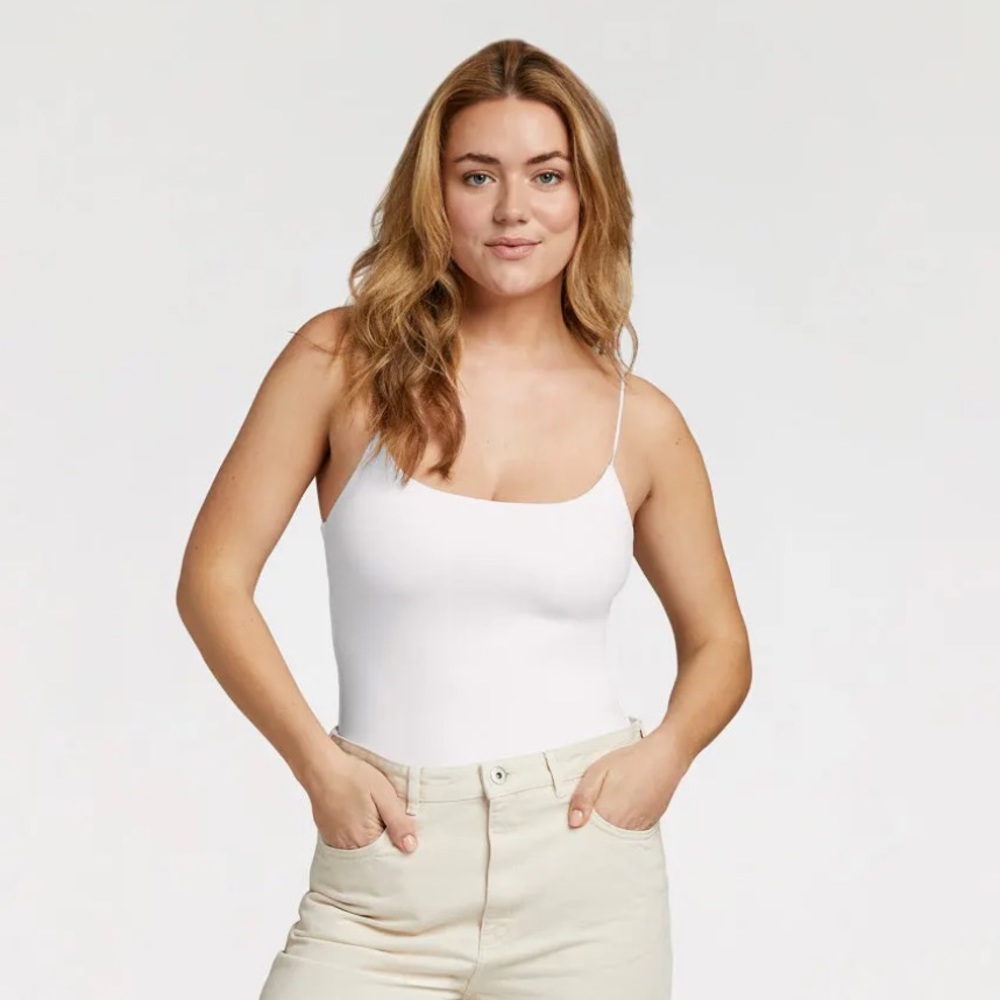 Nuuds white cami bodysuit never worn